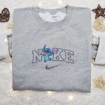 Stitch Ice Cream x Nike Cartoon Embroidered Sweatshirt: Best Gift for Family – Nike Inspired Hoodie