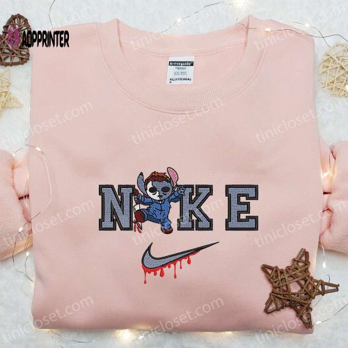 Monkey D Luffy x Nike Swoosh Anime Embroidered Tshirt – One Piece & Nike Inspired Shirt