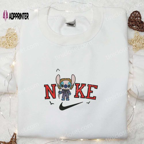 Goomba x Nike Cartoon Embroidered Shirt & Super Mario Hoodie – Custom Nike T-shirt