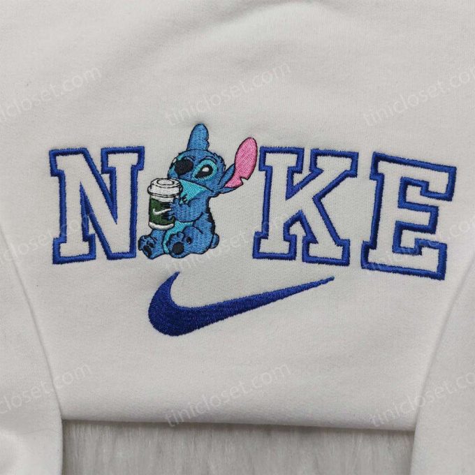 Stitch Nike Embroidered Shirt Nike Inspired & Disney Family Shirts