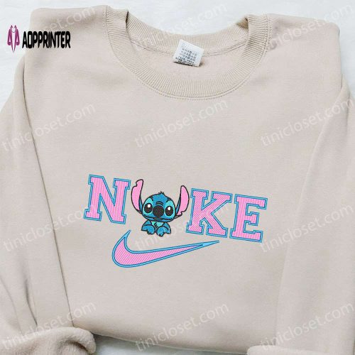 Disney Characters Embroidered Hoodie & Nike x Simba Cartoon Tshirt: Custom Nike Embroidered Tee