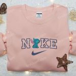 Stitch x Nike Embroidered Sweatshirt Lilo and Stitch Cartoon Shirt Nike Inspired Embroidery