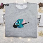 Stitch x Swoosh Embroidered Sweatshirt & Disney Characters Hoodie – Best Family Gift Ideas