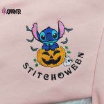 Disney Halloween Shirts: Stitchoween Pumpkin Shirt & Lilo & Stitch Embroidered Hoodie