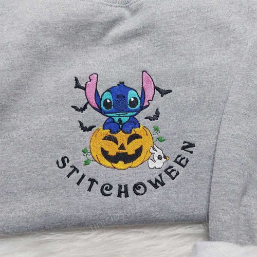 Disney Halloween Shirts: Stitchoween Pumpkin Shirt & Lilo & Stitch Embroidered Hoodie