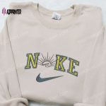 Sunset x Swoosh Embroidered Sweatshirt: Nike Inspired Hoodie Best Birthday Gift Idea