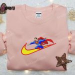 Superman x Nike Swoosh Embroidered Sweatshirt & Marvel Cartoon Shirt – Nike Inspired Collection