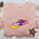 Superman x Nike Swoosh Embroidered Sweatshirt & Marvel Cartoon Shirt – Nike Inspired Collection