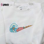 Sleek Surf x Nike Embroidered Sweatshirt: Perfect Nike Inspired Gift for Family