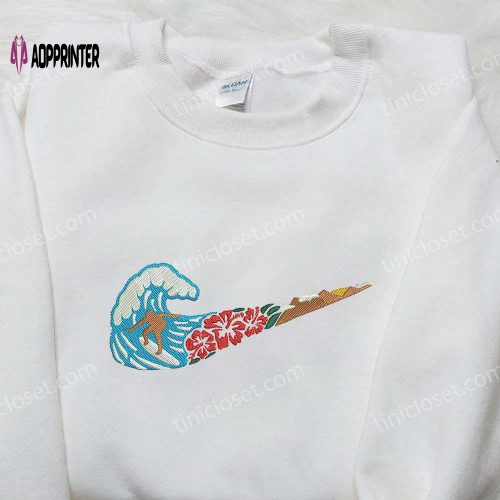 Flowers x Nike Embroidered Sweatshirt: Best Family Gift Nike Inspired Shirt