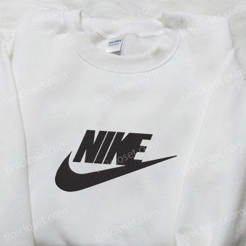 Swoosh Nike Embroidered Sweatshirt: Custom Hoodie Best Birthday Gift Ideas