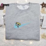 Swoosh x Bubbles Cartoon Embroidered Sweatshirt Powerpuff Girls & Nike Inspired T-shirt