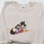 Swoosh x Goku & Chichi Anime Shirt Dragon Ball Hoodie Custom Nike T-shirt – Embroidered Collection