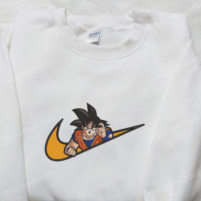 Swoosh x Goku Anime Hoodie: Best Family Gift & Custom Nike T-shirt