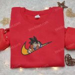 Swoosh x Goku Anime Hoodie: Best Family Gift & Custom Nike T-shirt