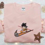 Swoosh x Goku Kid Embroidered Sweatshirt – Best Family Gift Hoodie Custom Nike T-shirt