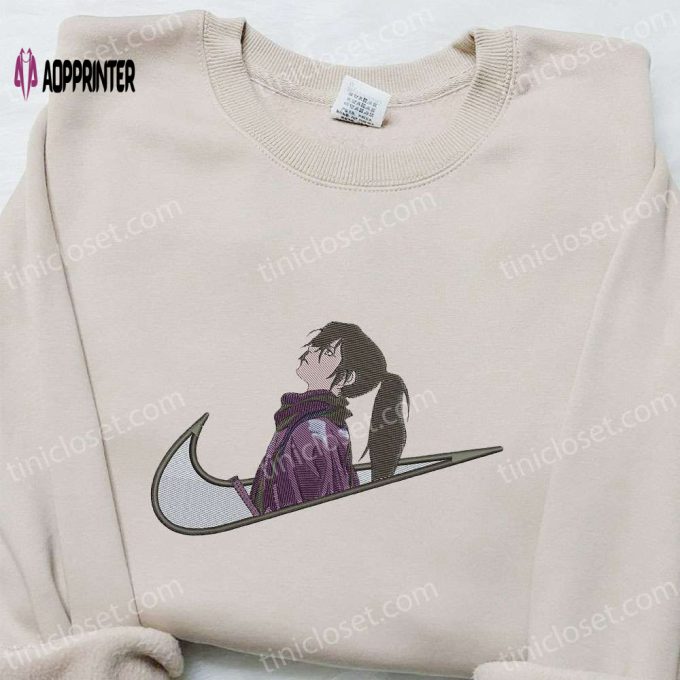 Swoosh x Hyakkimaru Anime Embroidered Hoodie & Shirt: Nike Inspired Unique Designs