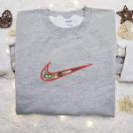 Swoosh x Kan Kaneki Embroidered Sweatshirt: Nike Inspired Cool Anime Clothing