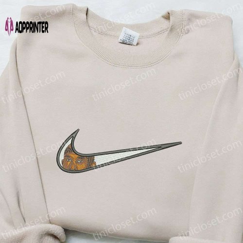 Gwen Movie x Swoosh Embroidered Sweatshirt: Marvel Cinematic Universe Shirt – Best Family Gift Ideas