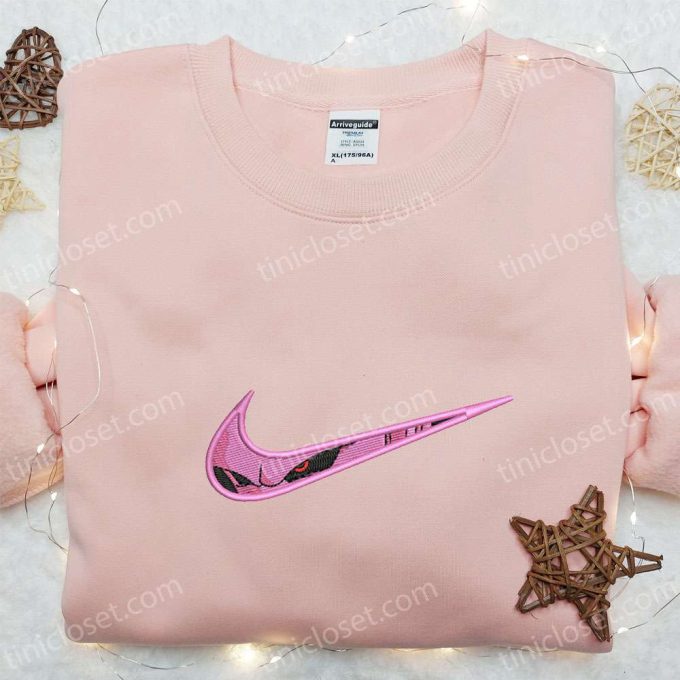 Anime Embroidered Shirt Hoodie & Sweatshirt: Swoosh x Majin Buu Dragon Ball Nike Collection