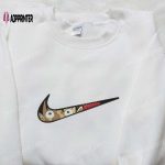 Swoosh x Monkey D Luffy Embroidered Sweatshirt: One Piece Shirt Perfect Family Gift