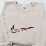 Swoosh x Monkey D Luffy Embroidered Sweatshirt: One Piece Shirt Perfect Family Gift