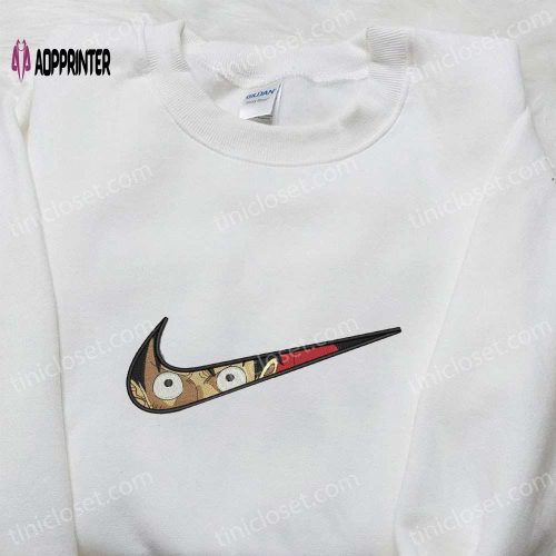 Homer Sleeping x Swoosh Cartoon Embroidered Sweatshirt – Nike Inspired Shirt Perfect Birthday Gift