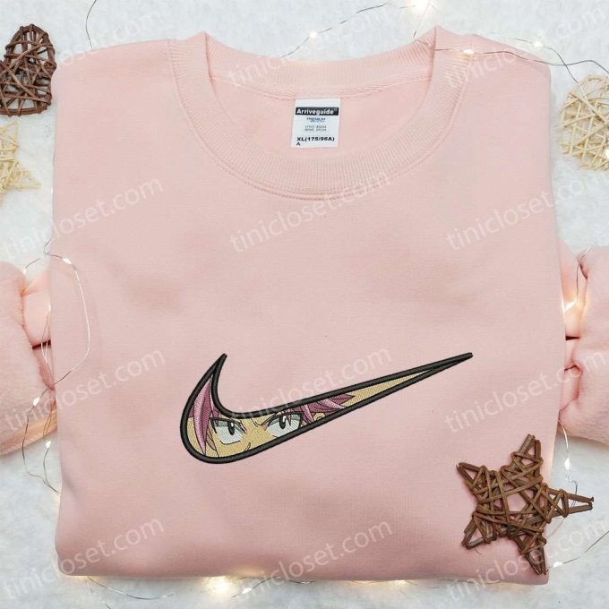 Swoosh x Natsu Dragneel Embroidered Sweatshirt – Nike Inspired Anime Clothing