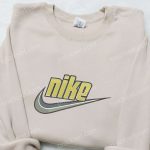 Swoosh x Nike Embroidered Shirt & Hoodie: Custom Nike Inspired T-shirt for Ultimate Style