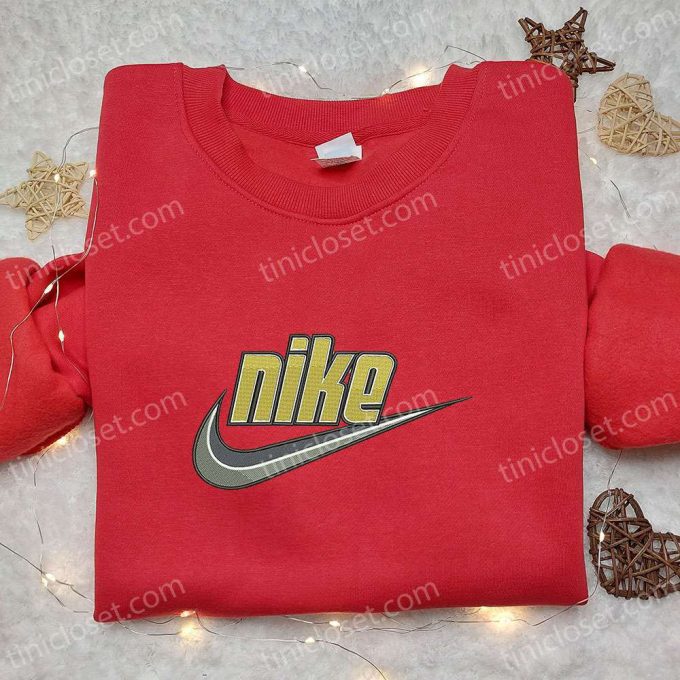 Swoosh x Nike Embroidered Shirt & Hoodie: Custom Nike Inspired T-shirt for Ultimate Style