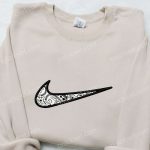 Swoosh x Ornament Hoodie: Custom Embroidered Sweatshirt & Nike Inspired T-shirt