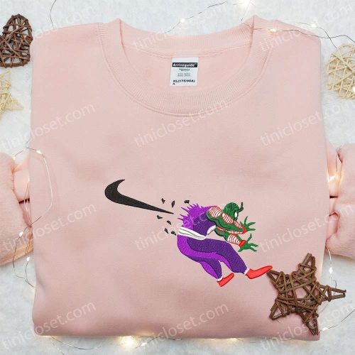 Swoosh x Piccolo Anime & Dragon Ball Nike Inspired Embroidered T-Shirt