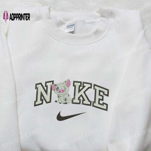 Swoosh x Pig Anime Embroidered Shirt: Animal Inspired Nike T-Shirt