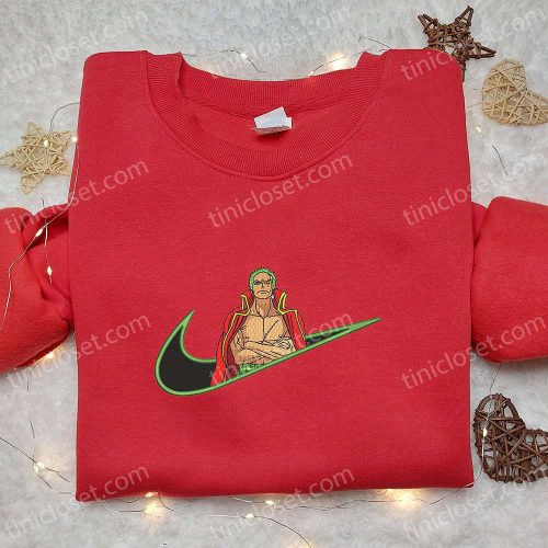 Swoosh x Roronoa Zoro King Sweatshirt: One Piece Embroidered Shirt Perfect Family Gift!