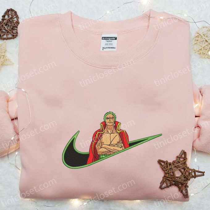 Swoosh x Roronoa Zoro King Sweatshirt: One Piece Embroidered Shirt Perfect Family Gift!