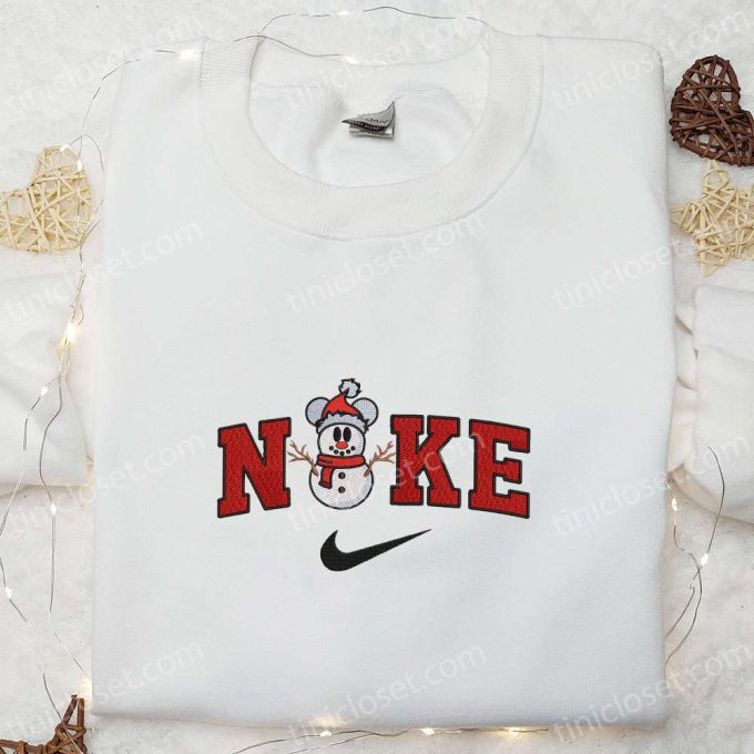 Swoosh x Snowman Xmas Embroidered Sweatshirt & Shirt: Best Gift Ideas for All Occasions