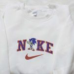 Swoosh x Sonic Movie Shirt & Cartoon Hoodie: Custom Nike T-shirt Embroidery