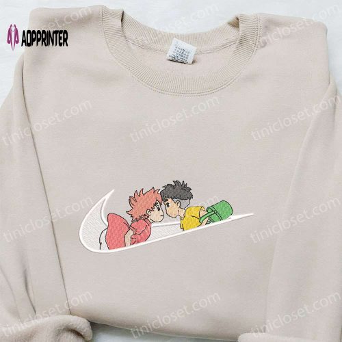 Swoosh x Goku & Chichi Anime Shirt Dragon Ball Hoodie Custom Nike T-shirt – Embroidered Collection