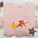 Swoosh x The Flash Movie Embroidered Hoodie & Marvel Cinematic Universe Shirt: Custom Embroidered Marvel Gear