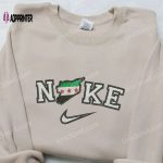 Syria Map x Nike: Embroidered Sweatshirt National Flag & Inspired Shirt