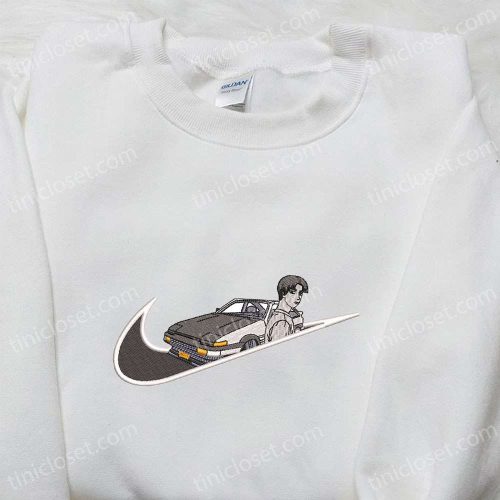 Initial D x Nike Swoosh Embroidered Shirt: Takumi Fujiwara Inspired