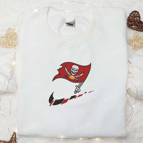 Tampa Bay Buccaneers Nike Swoosh Shirt & Sports Hoodie: Best NFL Gift Idea