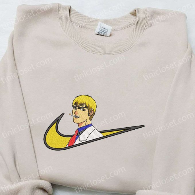 Teacher Onizuka x Swoosh Anime Embroidered Shirt – Custom Nike Inspired T-shirt