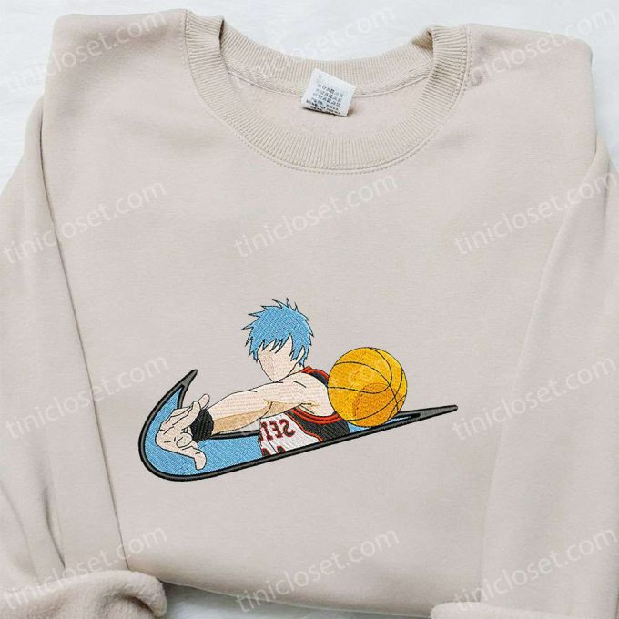 Tetsuya Kuroko x Swoosh Anime Embroidered Sweatshirt – Cool Kuroko no Basket Shirt