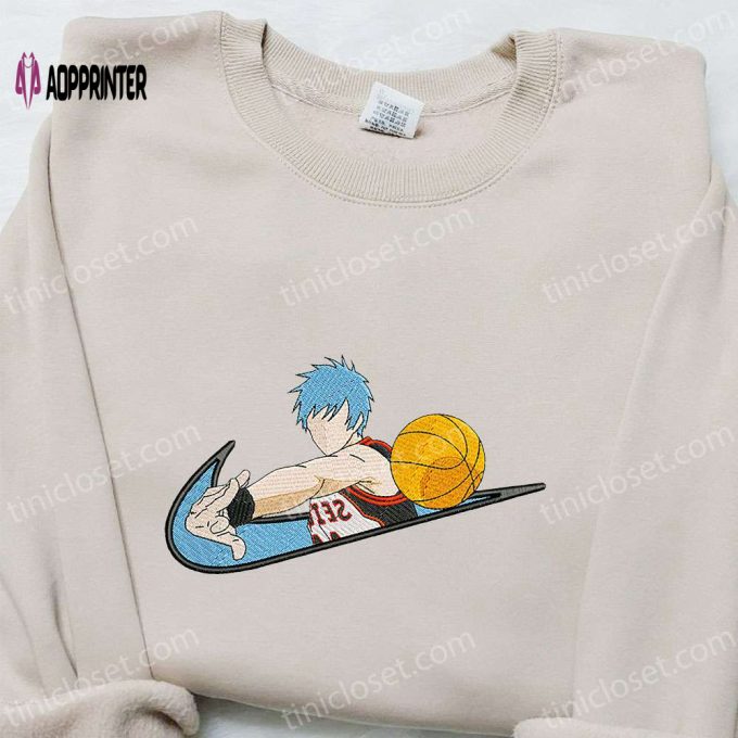 Tetsuya Kuroko x Swoosh Anime Embroidered Sweatshirt – Cool Kuroko no Basket Shirt