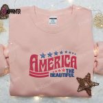 Beautiful America Embroidered Shirt: Best Patriotic Gift for National Day Show Your Pride!