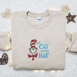 Dr Seuss Cat in the Hat Embroidered Shirt & Hoodie – Perfect Gift Idea!