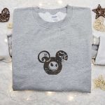 The Nightmare Before Christmas Mickey Embroidered Shirt – Best Halloween Gift for Family