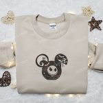 The Nightmare Before Christmas Mickey Embroidered Shirt – Best Halloween Gift for Family