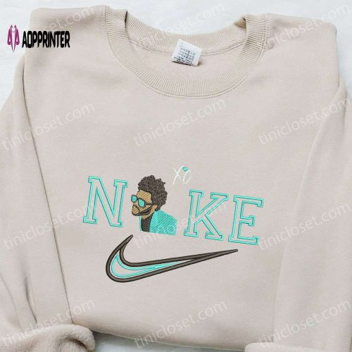 Mikoto Suoh x Swoosh Anime Sweatshirt: Nike Inspired Embroidered Hoodie Ideal Birthday Gifts for Family